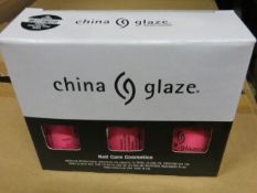 One Box of Triple Pack 48 per box (48 triple packs) 5oz bottles China Glaze Nail Varnish Colour '