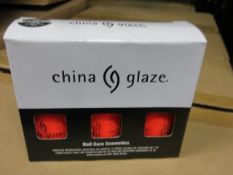 Five Boxes of Triple Pack 48 per box (240 triple packs) 5oz bottles China Glaze Nail Varnish