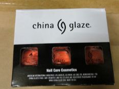 Two Boxes of Triple Pack 48 per box (96 triple packs) 5oz bottles China Glaze Nail Varnish Colour '
