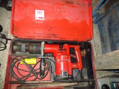 Hilti TE72 Combination Drill Monster Breaker 110v c/w casePlease note: This lot, for VAT purposes,