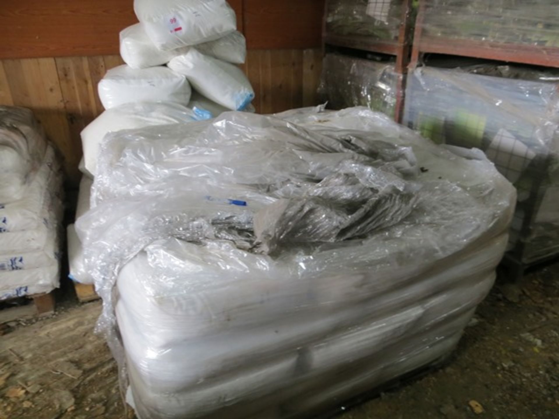 Two Pallets containing Approx 45 large bags of White Nat Hip Plastic Pellets for Injection - Image 2 of 2