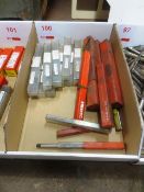 Box of assorted HSS taper shank drills