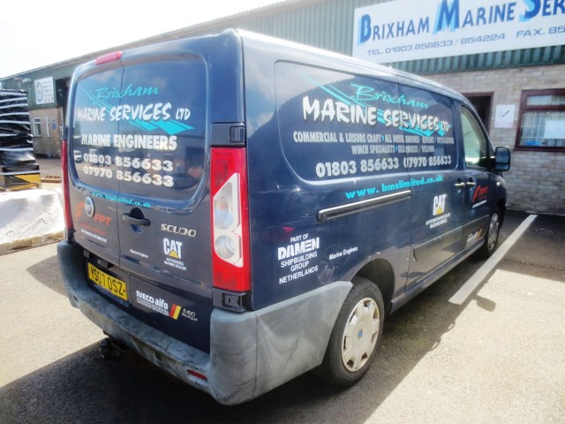 Fiat Scudo 140 multijet Diesel panel van with towing hitch, reg no: YS07 OSZ, MOT: 29.06.19, - Image 6 of 6