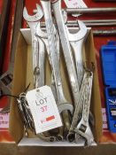 Box of assorted spanners