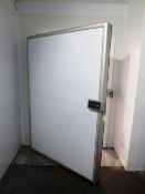 Insulated hinged chiller door, approx 2000 x 1380mm