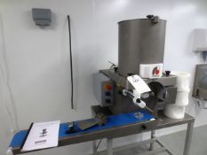 Deighton Formatic stainless steel burger making machine, model S4000, serial no: 14/03/045, 240v (