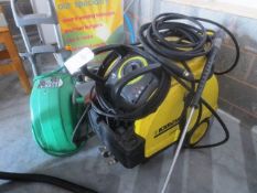 Karcher commercial HDS 601C Eco diesel powered hot power washer and hose reel