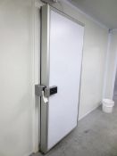 Insulated hinged freezer door, approx 2100 x 980mm
