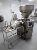 Handtmann stainless steel vacuum sausage filler, model VF608, serial no: 26549 (2009), with