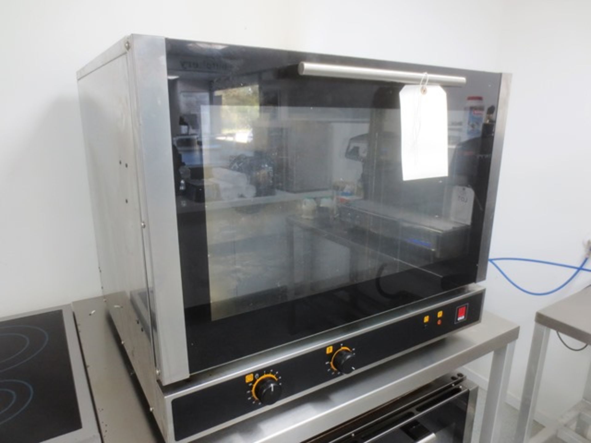 Eka stainless steel, glass fronted commercial oven, 3 phase, model EK F464 P/0/00592, serial no: