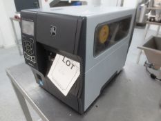 Zebra ZT410 bench top label printer, serial no: 18J150302901