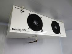 Kelvion Ltd / Searle KEC ceiling mounted, twin fan evaporator, model KEC 40-6L, serial no: