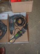 Bosch Power Plus hammer drill and angle grinder 110v