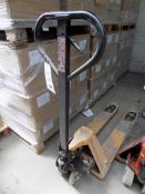 Challenger 25 pallet truck SWL, 2500kg (in need of repair) ** Lot located at Bradwood Works,