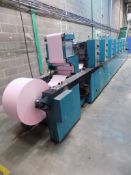 Form-All Junior Print RT six colour feel feed form printing press, s/n 1406, comprising DR 2461