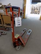 BT Lifter Column pallet truck ** Lot located at Bradwood Works, Manchester Road, Dunnockshaw,