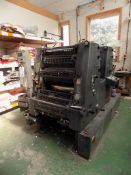 Heidelberg GT0Z-52 two colour printing press, size 36 x 52 cm (14?" x 20½") s/n 700 966 Impression