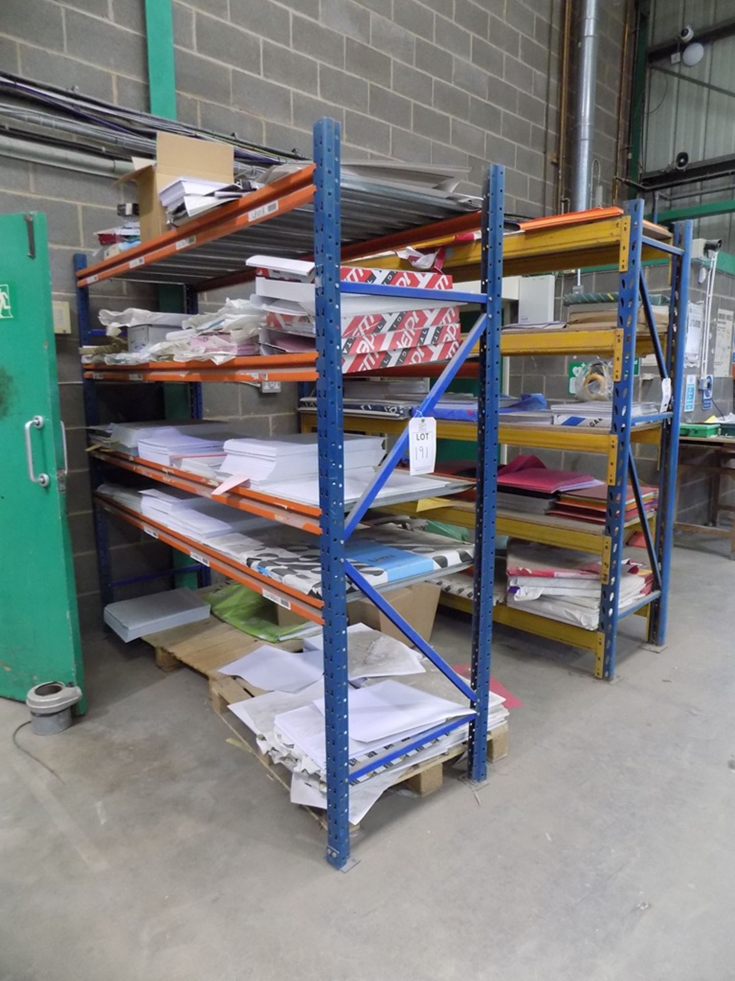 4 bays of medium duty racking, as lotted (Contents not included) ** Lot located at Bradwood Works, - Image 2 of 3