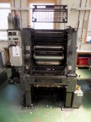 Heidelberg GTO-52 single single colour printing press, size 36 x 52 cm (14 1/8" x 20½"), s/n 701041