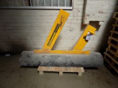 Glasdon Snowdozer snow plough forklift attachment. * NB: This item has no record of Thorough