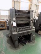 Heidelberg GTO-52 single single colour printing press, size 36 x 52 cm (14?" x 20½"), s/n 685730