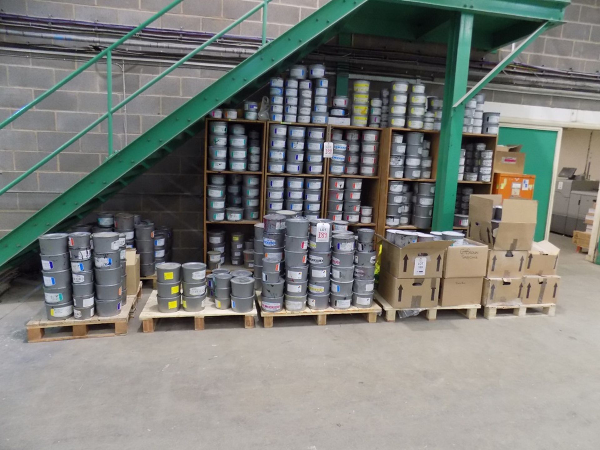 Quantity of Sunchemical and Total Graphics ink, as lotted