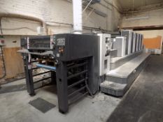 Shinohara 75VHC five colour sheet fed off-set printing press, s/n 110341023, year 2014, with