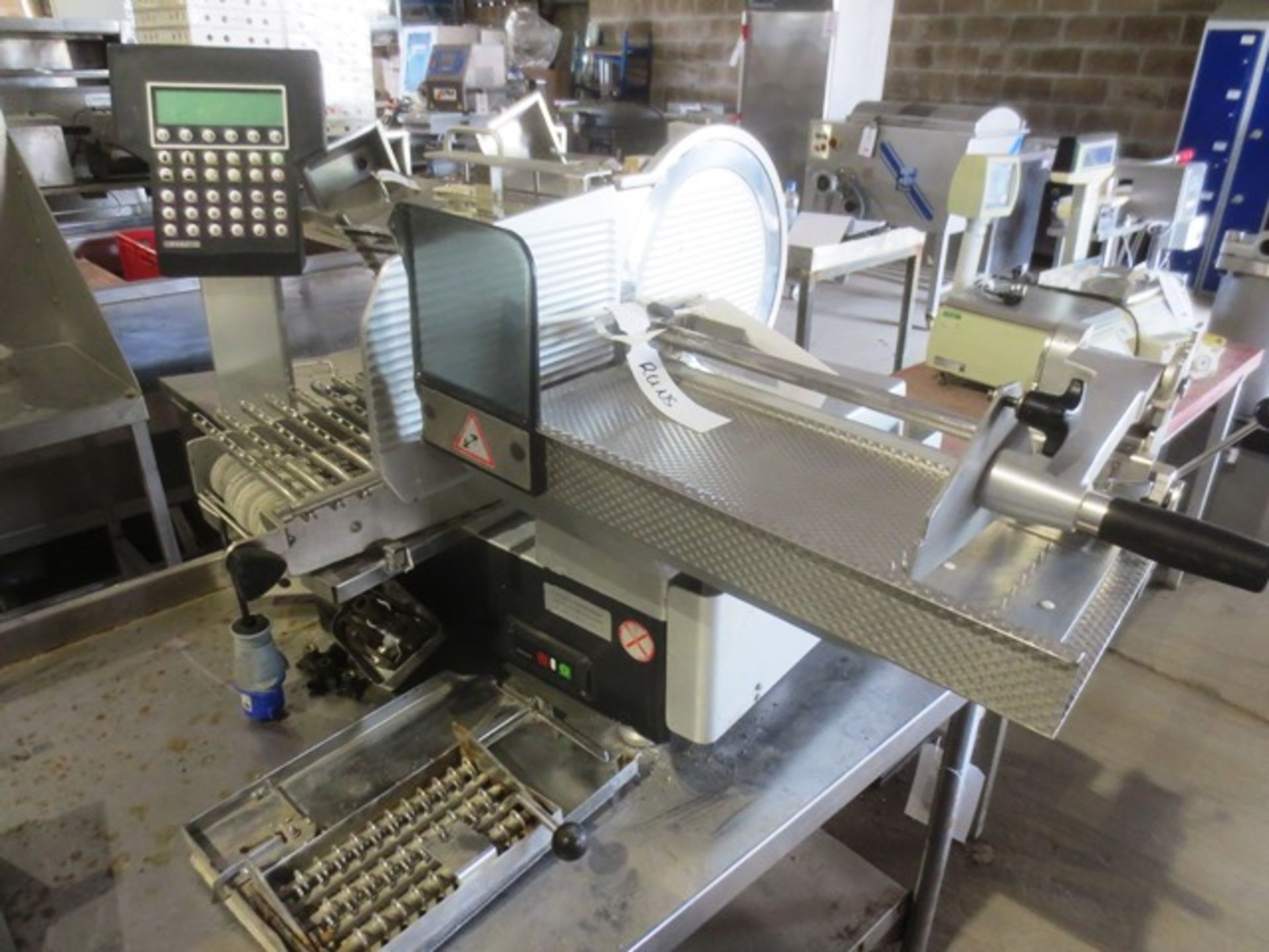 Bizerba stainless steel bench top slicer, model A404, serial no: 10169454, 240v, with digital - Image 2 of 3