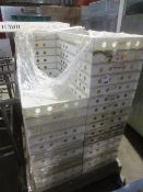 Pallet and contents to include assorted plastic trays