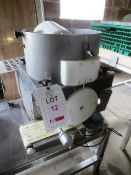 Deighton Manufacturing stainless steel bench top burger former, 240v, model Formatic Retail Machine,