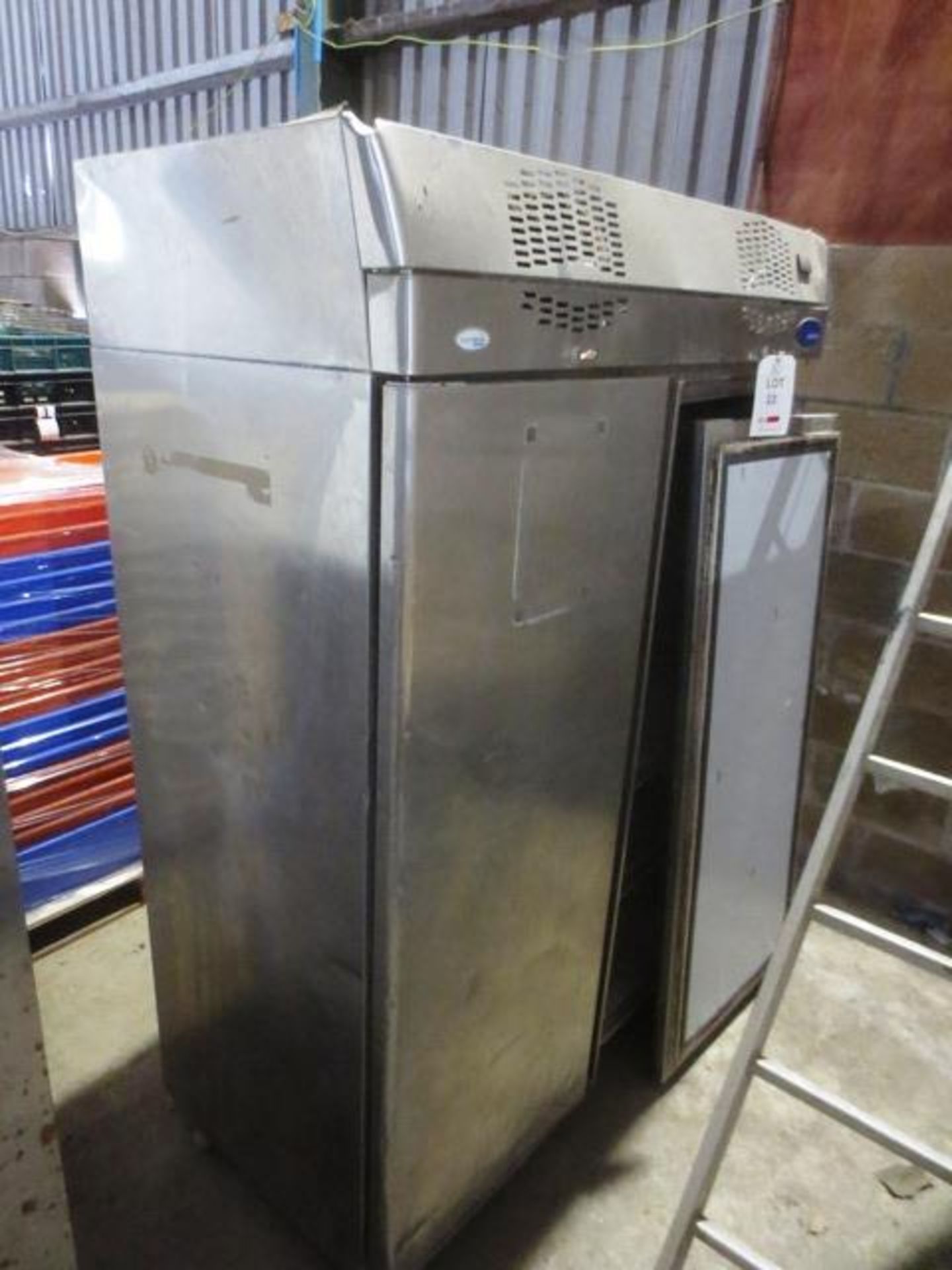 Interlevin Refridgeration stainless steel twin door mobile refridgerator, type ZO_1100DEZ (2006),