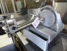 Bizerba stainless steel bench top slicer, model A404, serial no: 10169454, 240v, with digital