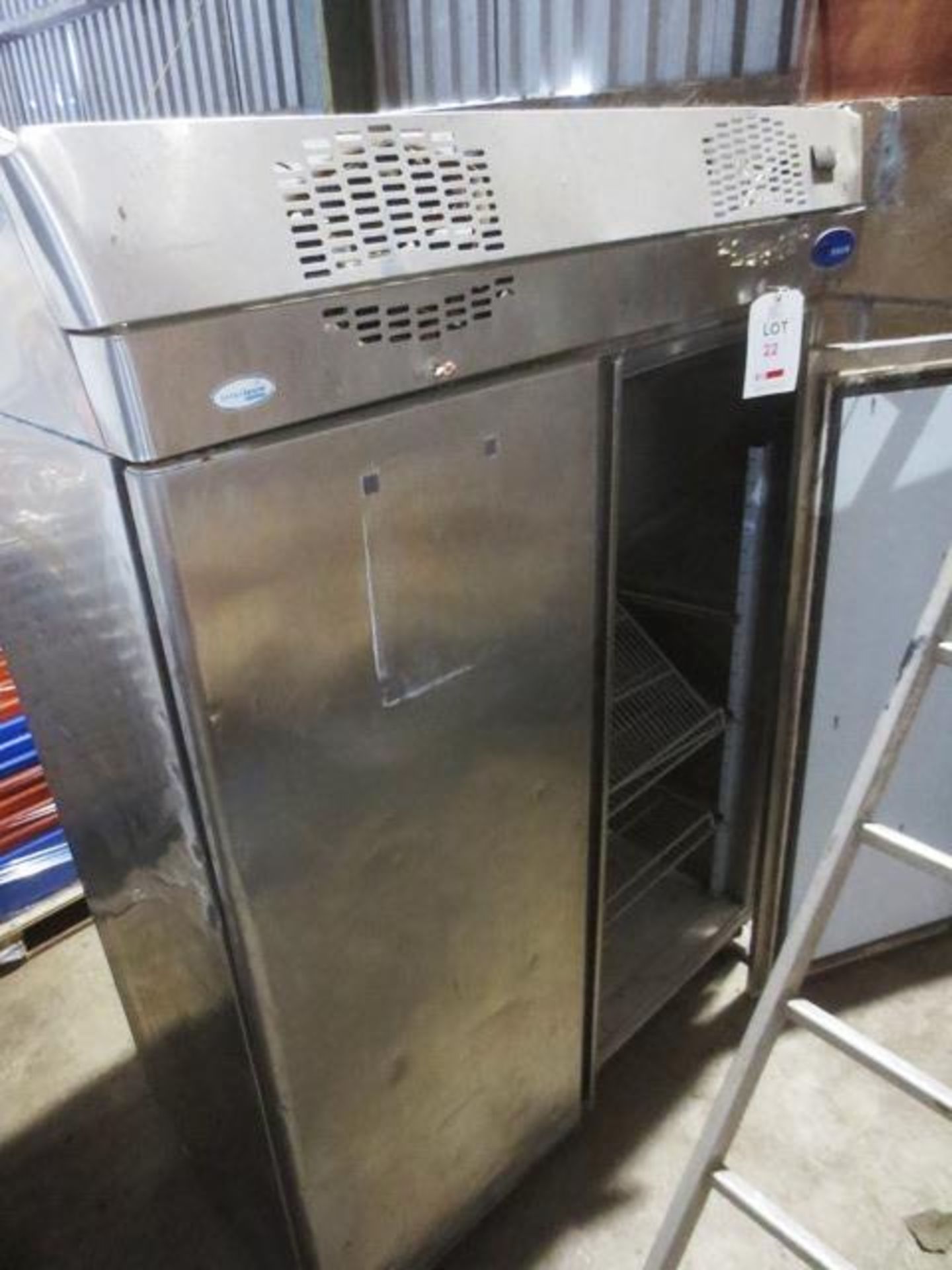 Interlevin Refridgeration stainless steel twin door mobile refridgerator, type ZO_1100DEZ (2006), - Image 2 of 2