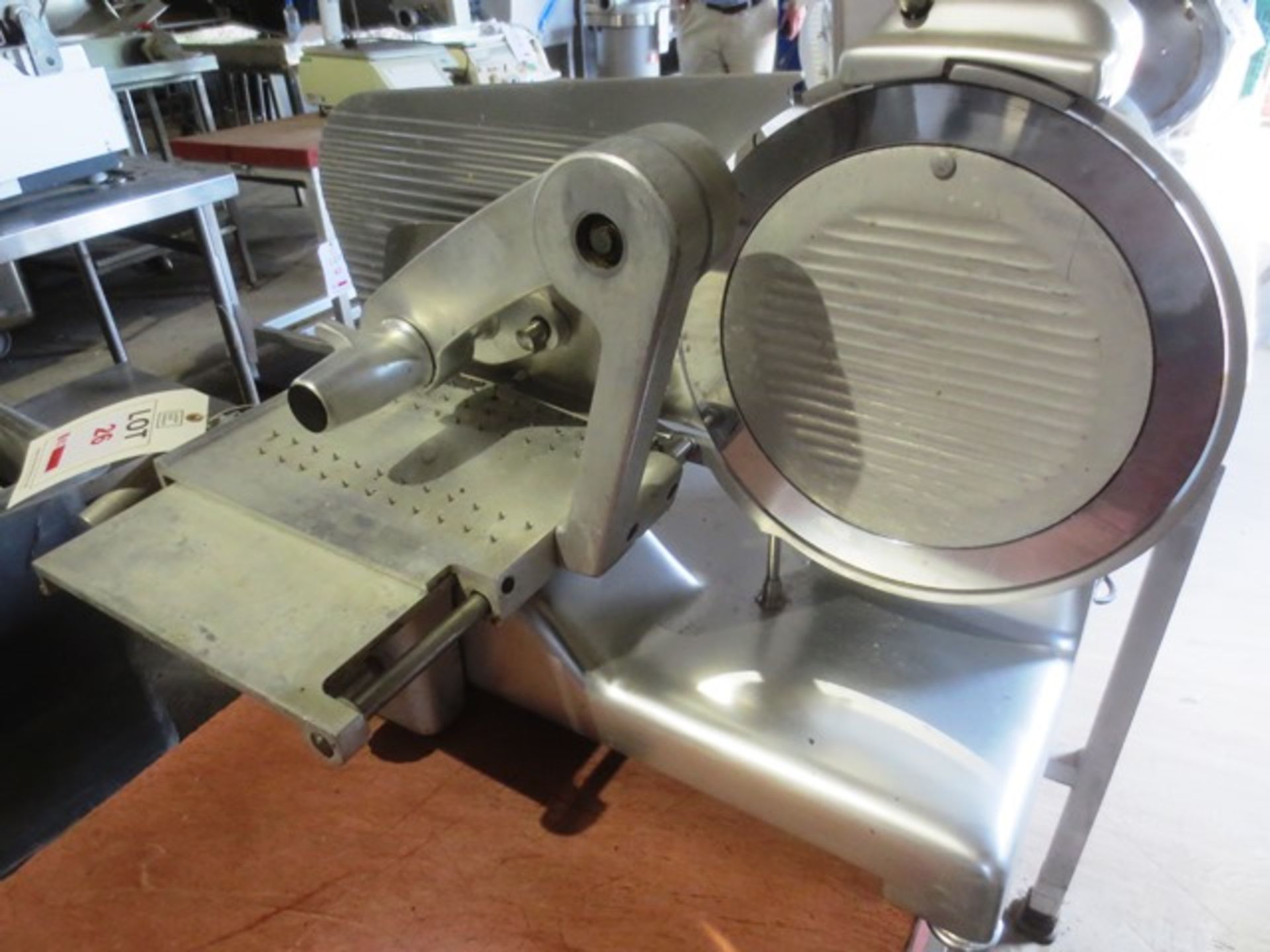 Sirman stainless steel bench top slicer, model LEO350 BS2, serial no: 06A03828 (2006), 240v - Image 3 of 3