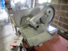Sirman stainless steel bench top slicer, model LEO350 BS2, serial no: 06A03828 (2006), 240v