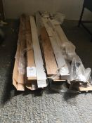 Quantity of wood flooring stock, as lotted