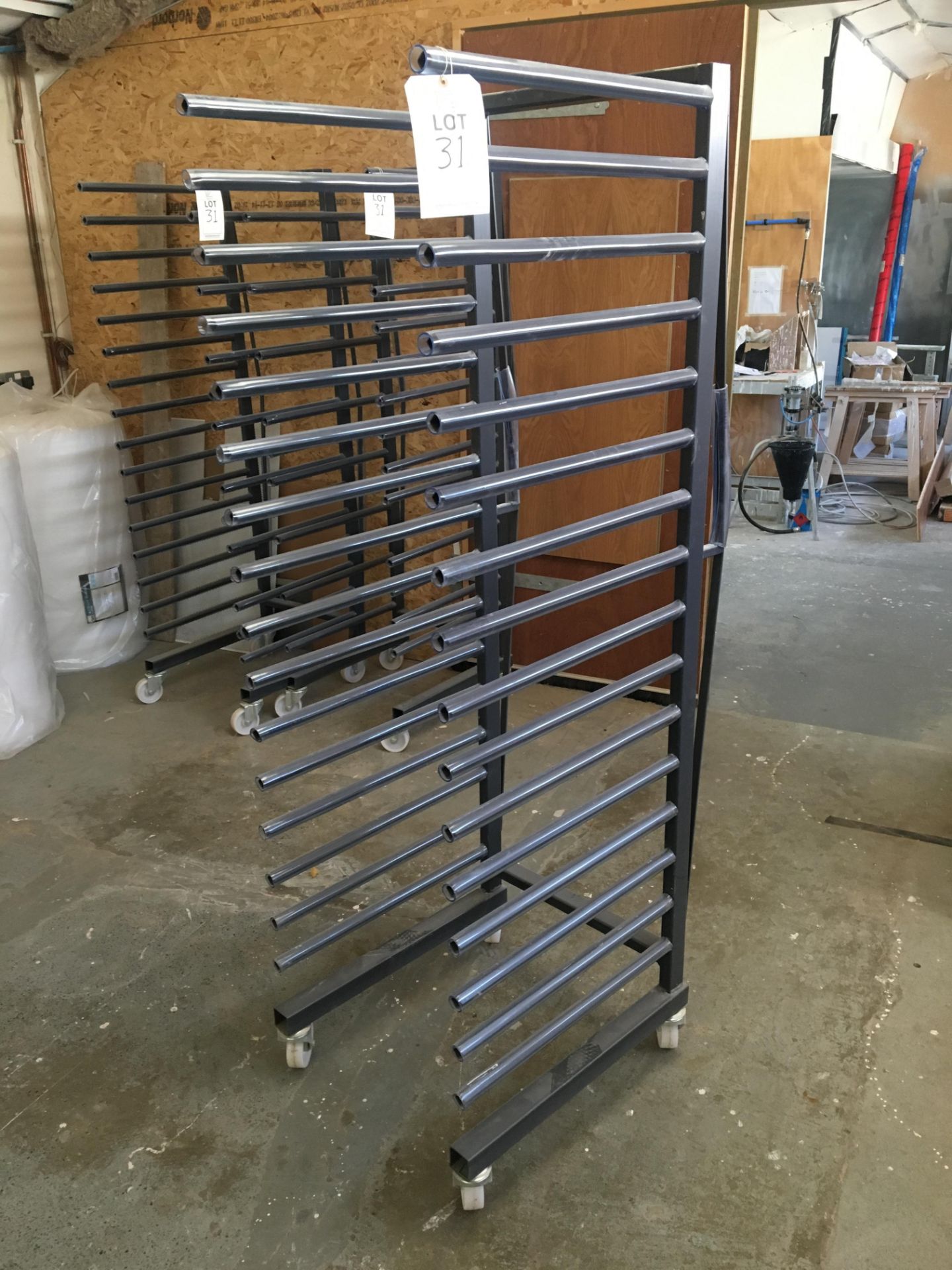 Three drying racks