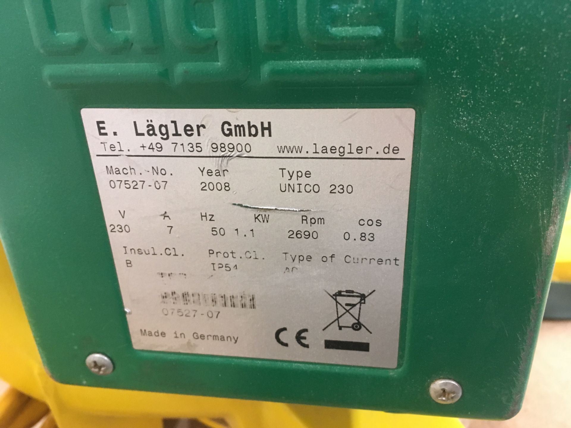 Lagler Unico 230 edge sander, Year of Manufacture: 2008 - Image 3 of 6