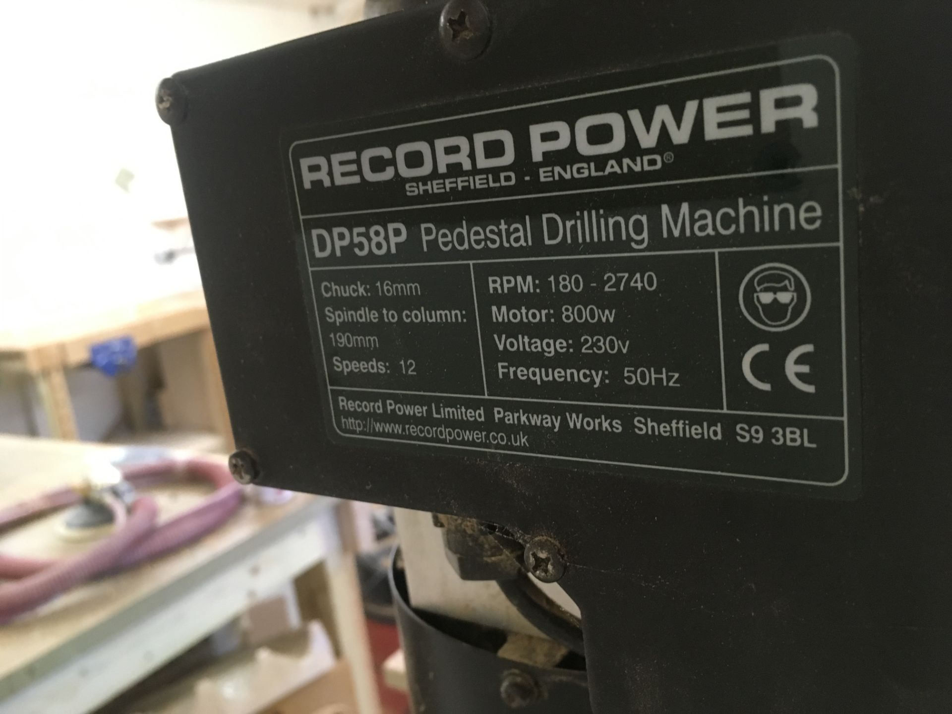 Record DP58P pillar drill - Image 5 of 5