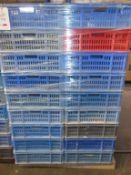 3 Pallets of plastic ware baskets, 455 x 585 x 180mm (36 per pallet)