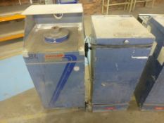 Guyson back stamp etcher with media collection unit