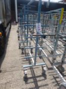 10 x 6 tier steel fabricated 4 wheel ware trolleys, 1150mm x 540mm x 1800mm