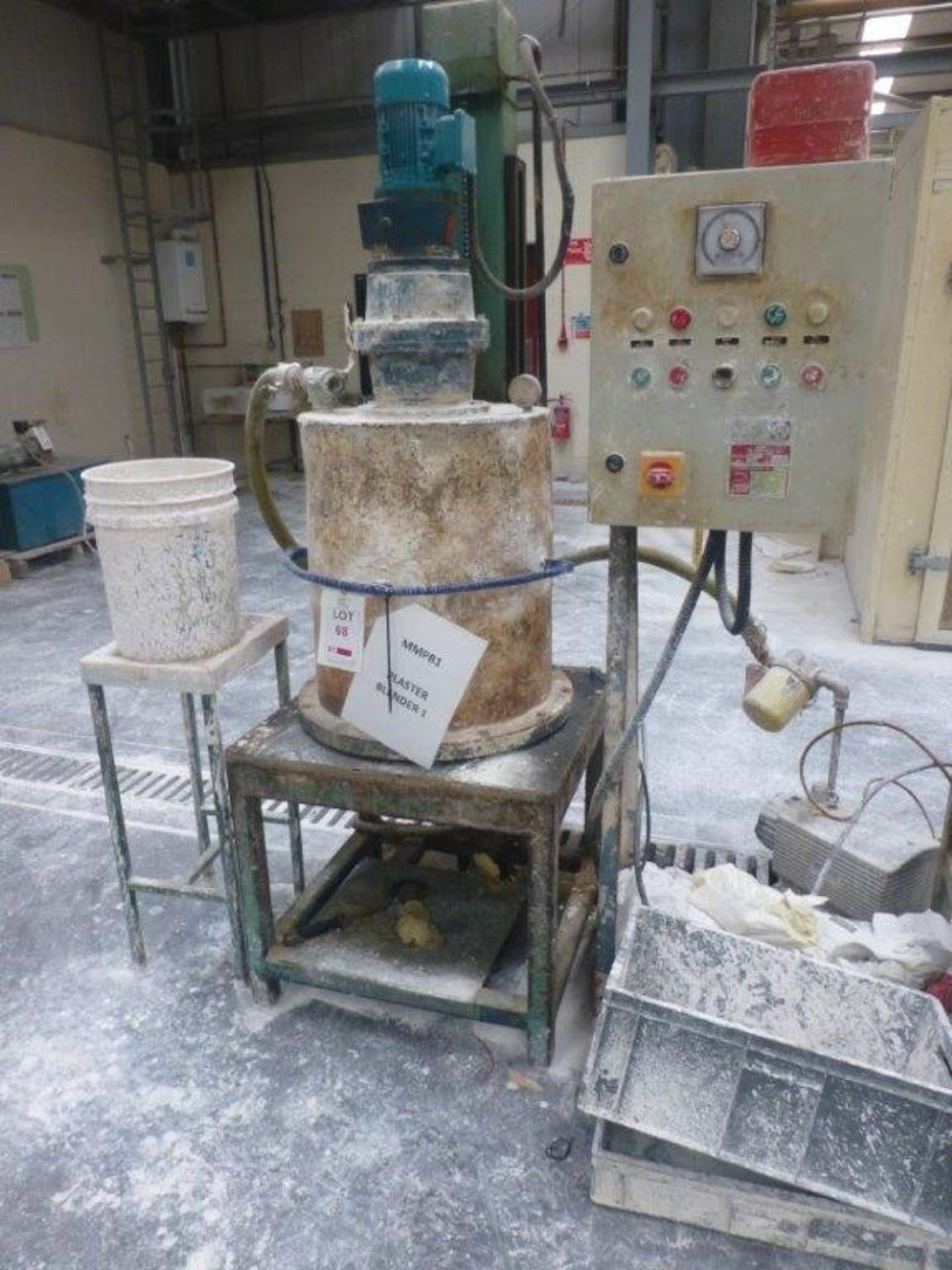 Ratcliffe rotary plaster blender, serial No 39147, Plant No MMPB1 Plaster Blender with stand and