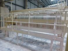 51 plate filter press, Plant No SHP7 Cream Press 2, overall length 4.9m with hydraulic power pack