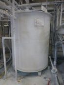 1500mm diax 1800mm high GRP mixing tank with motorised agitator, Plant No GA7