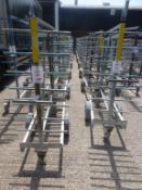 20 x 7 tier steel fabricated 4 wheel ware trolleys, 1170mm x 610mm x 1620mm