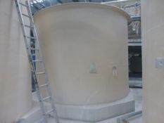 Northern Plastics 24m GRP storage tank with agitator, plant No SHA2-VIT PRESS TANK 1 with piping