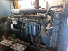 Morrison DOW293/3/8 293.7Kva AC skid mounted standby generator, S/N 731084 with Dorman 6QTCA 6