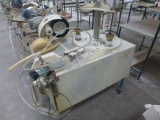 PCS 3 head flat sponging machine, plant No FS4 (one head missing)