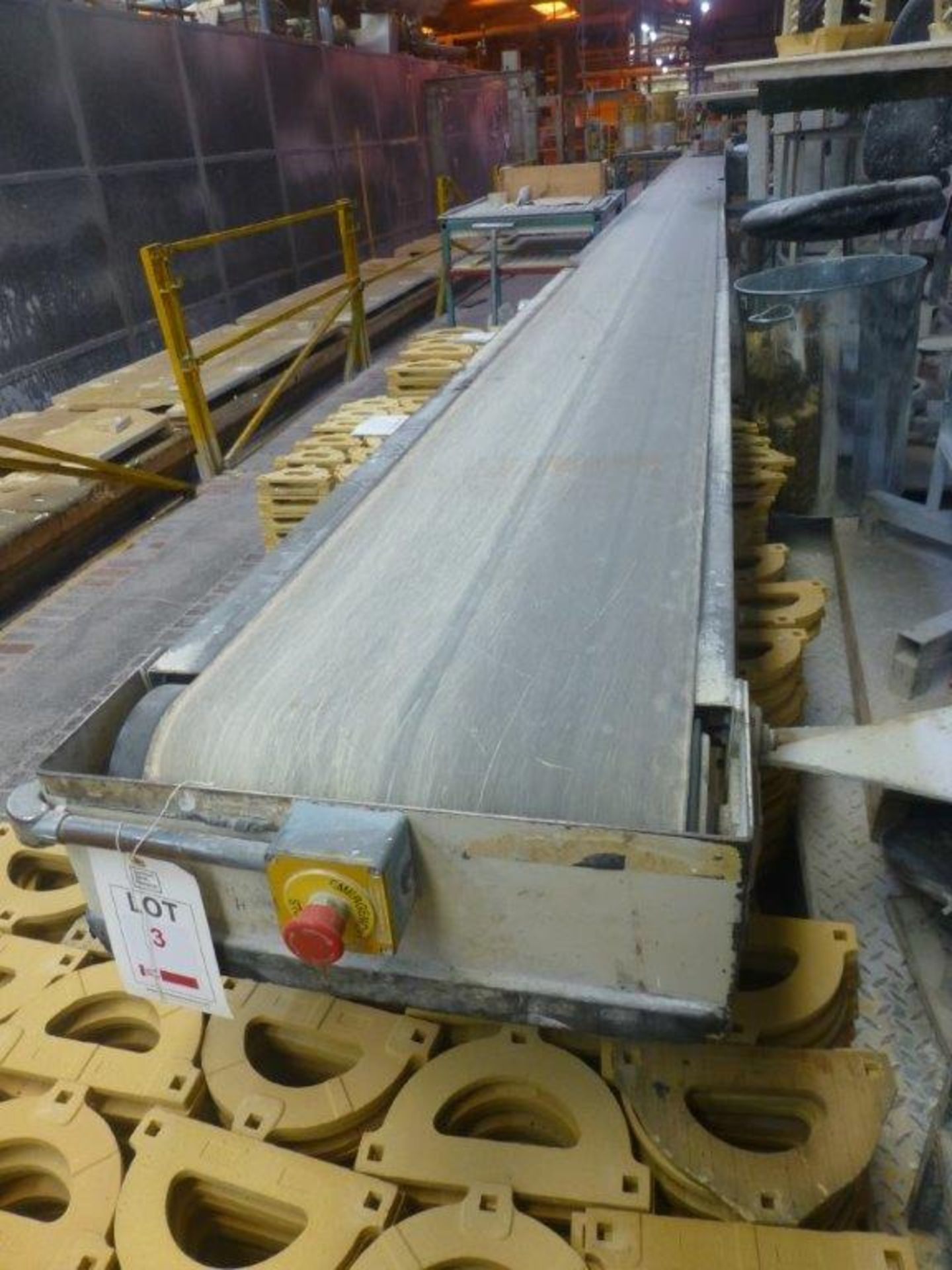 Co-Bam 17m x 400mm PU powered belt conveyor and Co-Bam 5.7m x 400mm PU belt conveyor. - Image 2 of 4